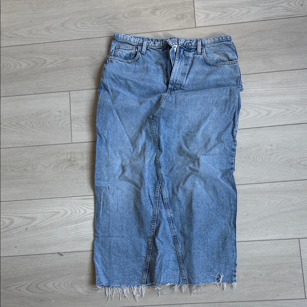 DENIM MAXI SKIRT